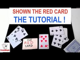 Card Trick Tutorial For Shown The Red Card