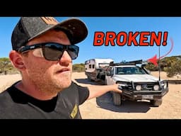 Eyre Peninsula Beach Camping || corrugations take their toll on our new 300 series LandCruiser...