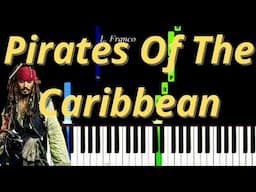 Pirates Of The Caribbean Easy Piano Tutorial