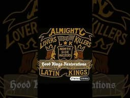 Oldschool Latin Kings Ainslie and Winthrop Emblem I restored from viewing an Old Photo #latinkings