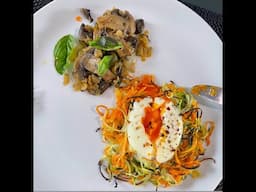 Spiralized Veggie Nests w Baked Eggs & Mushrooms - Thermomix TM6 Spiralizer Recipe Demonstration