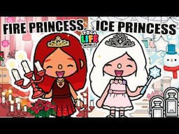 TOCA BOCA house ideas 🌬️ ICE PRINCESS vs FIRE PRINCESS 👩‍🚒 TOCA LIFE WORLD
