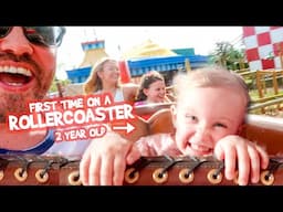 HER FIRST TIME ON A ROLLERCOASTER! (2 year old) - DISNEY DAY 4 (2020)