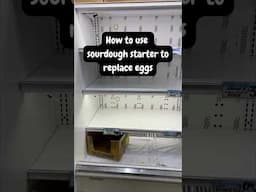 Replace eggs with sourdough starter! #food #foodie #sourdough #recipe