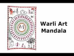 Mandala Art: Warli Art Mandala | Easy Freehand  Mandala for Beginners | JK Arts Classes #06