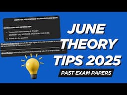 June Theory Exam Guide | Grade 12 CAT | What to Expect !