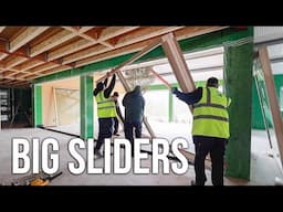 18 METRES OF GLASS DOORS! - Fitting SLIDING DOORS and first look at our windows