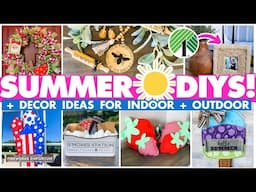 ☀️ 20 Summer DIY Home & Patio Decor Ideas ☀️  Indoor & Outdoor Summer decor on a budget!