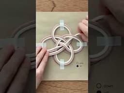 TUTORIAL | Macrame basic knot series 17 | Turk’s head knot🌱 #shorts