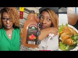 VLOG: THIS PAIN HAS TO GOT TO GO | ALDI \'S GROCERY HAUL | QUICK QUESTION ABOUT DUNKIN | GRWM 4 WORK