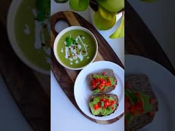 GREEN PEA SOUP 🌱 #plantbased #greenpeas
