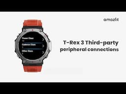Amazfit T-Rex 3 Third Party Peripheral Connections