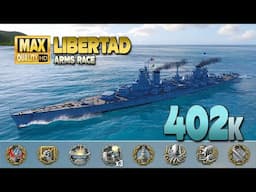 Battleship Libertad dominates on map Mountain Range - World of Warships