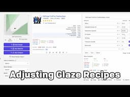 Glaze Recipes - How to change ingredients and match the chemistry