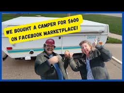 We Bought a Camper for $600 on Facebook Marketplace!  Coleman Destiny Cedar Popup Camper