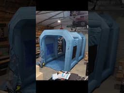 Inflatable Paint Booth FTW! #painting #paintbooth #shorts