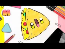 COMO DIBUJAR UNA QUESADILLA KAWAII ❤️ Dibujos fáciles ❤️ Aprende a dibujar con Jape
