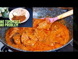How to make quick and delicious chicken sauce with very little tomatoes or no tomatoes