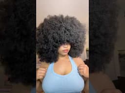 How I make my afro BIG ✨ #curlyhair #afro #hairstyle