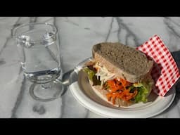 Temporary kitchen and sunny lunches...