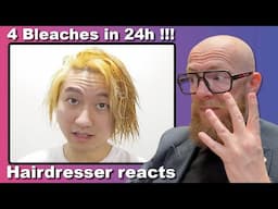 4 Bleaches in 24 Hours?! Hairdresser Reacts to a Bleach Fail!