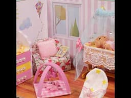 How to Design A Cute Baby Nursery Room | Miniature Cardboard House DIY #cardboardhouse