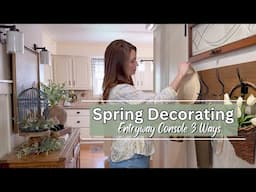 NEW Spring 2025 Decorating Ideas | Entryway Table Styled 3 Ways + New Spring Finds!