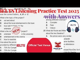 IELTS Listening Actual Test 2025 with Answers | 13.03.2025