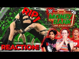 Devil's Kiss on top of a ladder. | The Girls react to #WWE Money in the Bank Match + Lyra vs Becky