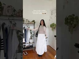 HOW I STYLE A WHITE MAXI SKIRT AS A CASUAL AUTUMN OUTFIT 🍂🤎