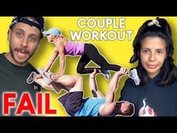 We try EXTREME COUPLES WORKOUT during QUARANTINE