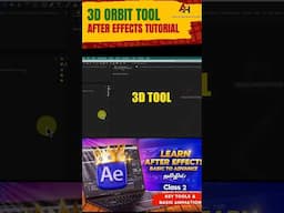 How to Use 3D Orbit Tool in After Effects 🎥| Motion Graphics Tutorial (Tamil) #shorts #tamiltutorial