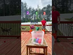 Outdoor ball throwing challenge! #familygames #outdoorgame #challenge
