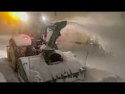 Midnight Madness: Inverted Snow Blowers & Epic Tractor Breakdown in the Deep Snow!