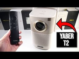 Yaber T2 1080p Outdoor Projector with BT Speakers, Internal Battery & Smart Focus!