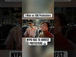 1 Man vs 100 CRAZY Protesters 👀