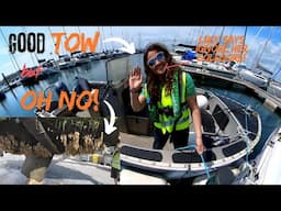 Engine can't run, Lifting out at Portland Marina!