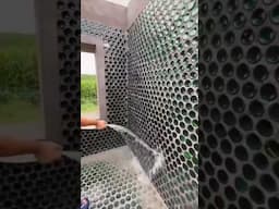 Casa Feita com Garrafas de Vidro #construção