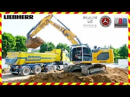 He's 🔙❗️ Liebherr R 930 VA & Iveco, MAN, Mercedes Trucks, Winnenden, 2025. #liebherrbagger