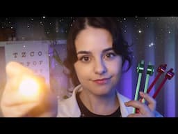 ASMR 1H Full Medical RP for SLEEP💤 Cranial Nerve Exam + Eye Exam + Ear Exam (Eyes Closed)