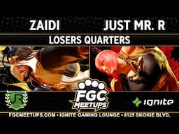 Zaidi (Rashid) vs Just Mr. R (Marisa) - FGC Meetups 98 LOSERS QUARTERS - SF6