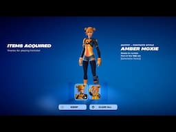 How To Get Amber Moxie Skin FREE In Fortnite! (Unlock LEGO Amber Moxie Style)