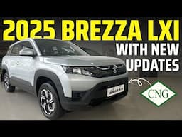 2025 Maruti Suzuki Brezza LXI CNG base Model with updated Features 🔥 Now Brezza is more safer? WOA