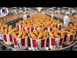 KFC’s Crispy Tenders Production Line In A Factory - Crispy Tenders Factory Process