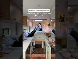 Realistic Van Life🌧️ Morning Routine During A Rainstorm