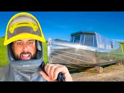 SANDBLASTING TRANSFORMED THIS NARROWBOAT - YOU WON'T BELIEVE IT!