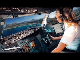 BOEING 737 Epic LANDING Italy SICILY PALERMO Airport RWY07 | Cockpit View | Life Of An Airline Pilot