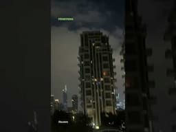 Así se observa el cielo de Tel Aviv y Jerusalén tras los ataques de Irán. 🇮🇷🇮🇱