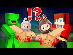 Maizen: JJ and Mikey Found Scary Labubu Toys Family in Boxes - Mazien minecraft