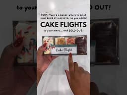 Add cake flights to your home bakery and sell out!